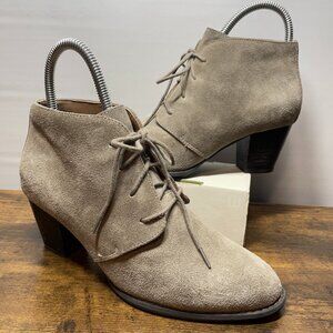 Women’s Vionic Upright Zenda Suede Booties Tan Size 7